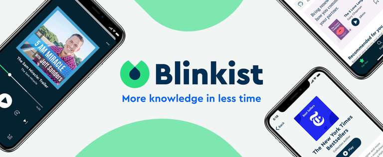 Blinkist Premium jaar abonnement (-90%)