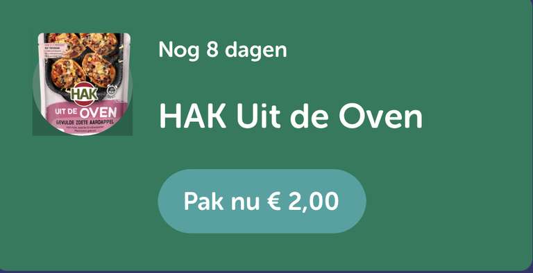 Gratis Hak uit de oven met €0,50 winst! (Allerhande coupon+Tikkie)