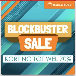 Nintendo Switch Blockbuster sale tot 70% korting