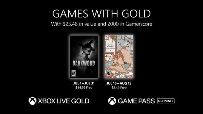 Games with Gold voor juli 2023 (Darkwood en When the Past was Around)