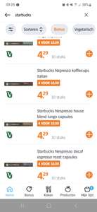 Starbucks Nespresso Capsules 4 voor €10