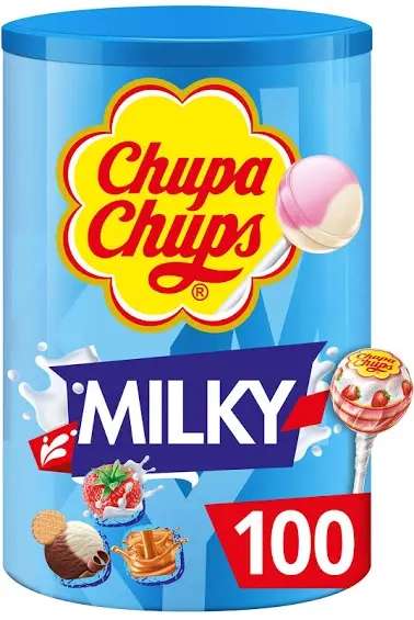 Chupa chups milky 100 pack