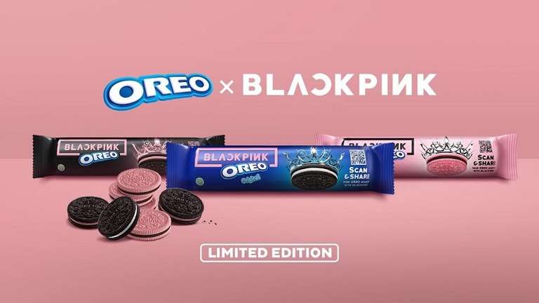 Oreo X Blackpink Pink met pure chocolade créme | 1 + 1 gratis.