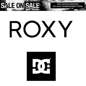 25% extra korting op sale artikelen @ Roxy / DC Shoes / Billabong