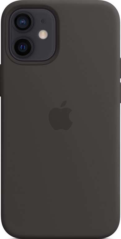 Apple Silicone Backcover met MagSafe voor de iPhone 12 Mini Zwart