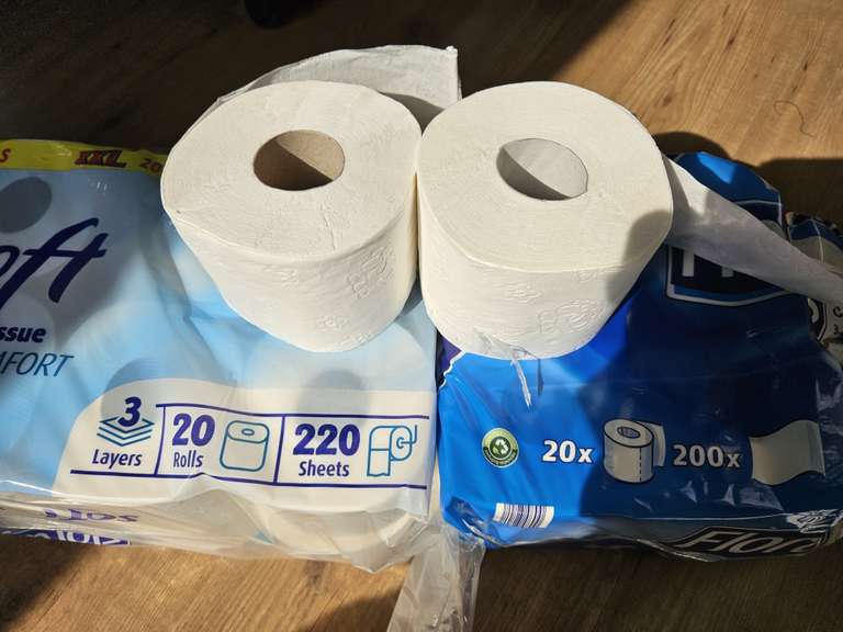 20 rollen Toiletpapier XXL 3-laags 220 vellen
