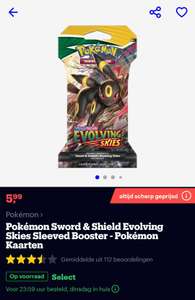 De Pokémon Sword & Shield Evolving Skies Sleeved Booster