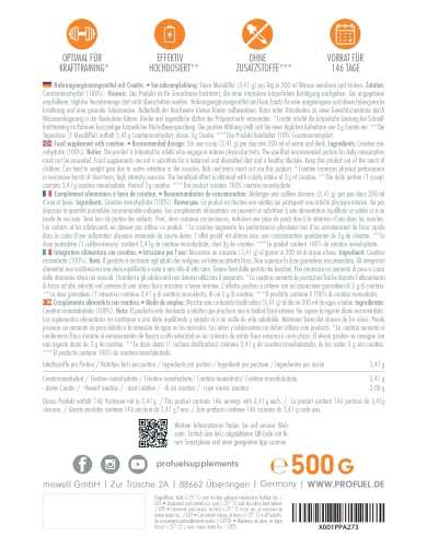 Creatine monohydraat 500g - €12,95
