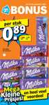 Alle Milka chocoladerepen €0,89