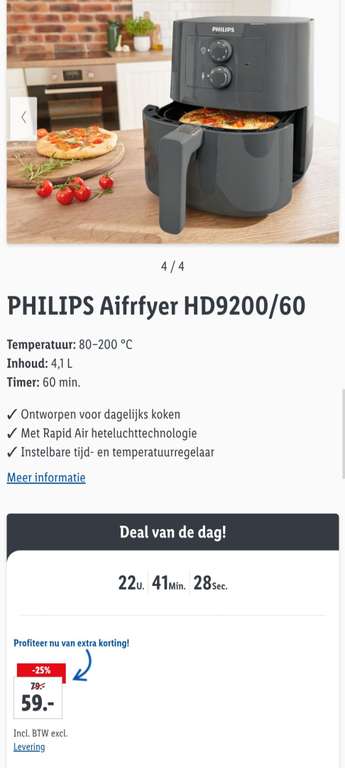 PHILIPS Aifrfyer HD9200/60 (4,1L)