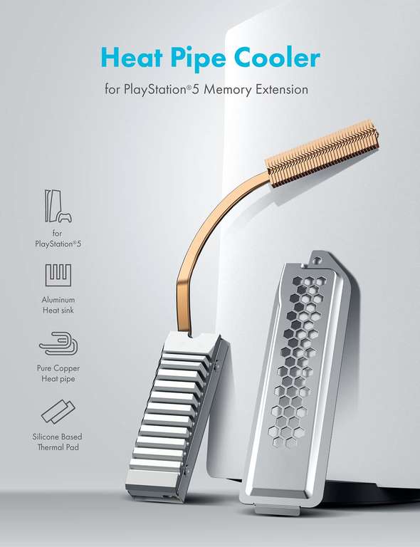 GRAUGEAR PS5 Heatpipe koeler kit M.2 SSD (2280)