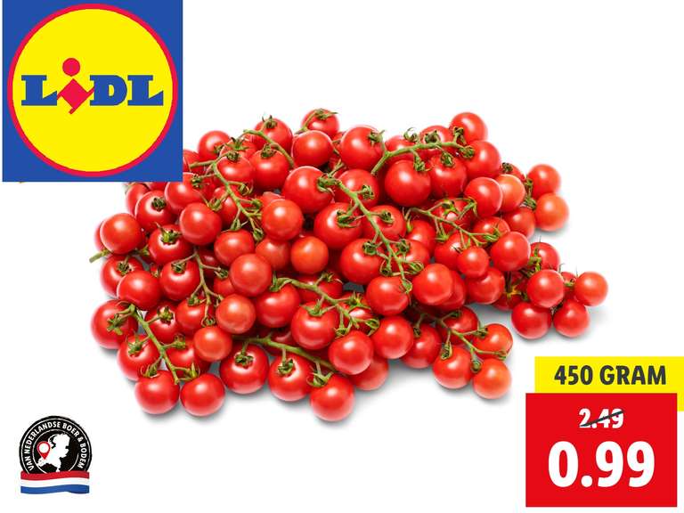450G Red Pearl trostomaten voor €0.99 @LIDL