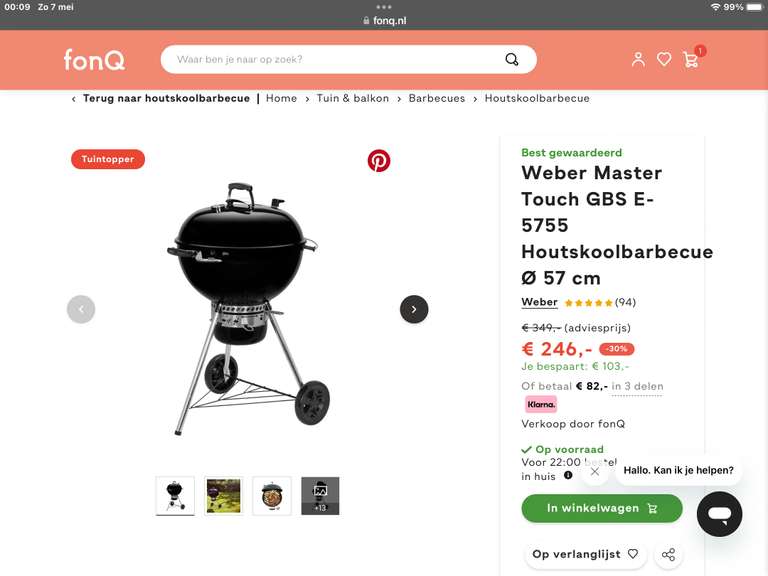 Weber barbecue 5755 gbs