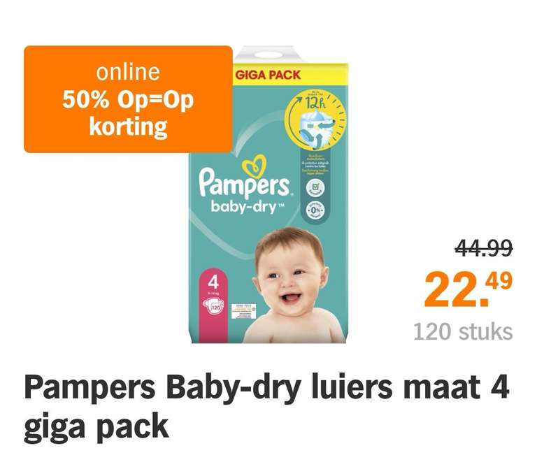 Pampers (baby dry maat 4)