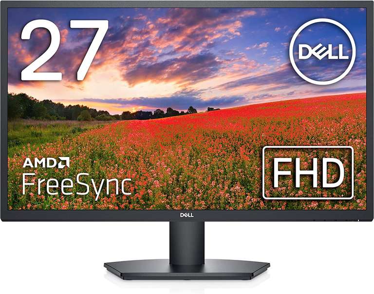 Dell SE2722HX 27" FHD (1920 x 1080) monitor, 75Hz, VA, 4ms, AMD FreeSync, HDMI, VGA