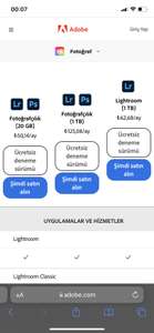 Adobe Creative Cloud Photo Plan (Lightroom + Photoshop) - Turkey