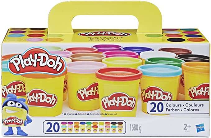 Play-Doh Super Color Pack klei 20 potjes (totaal 1680 gram) voor €11,92 @ Amazon.nl/Bol.com