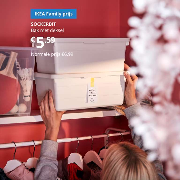 20% IKEA Family korting op SOCKERBIT producten