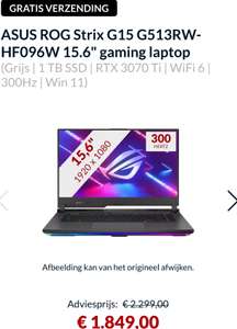 ASUS ROG Strix G15 (6900HX/3070Ti) gaming laptop