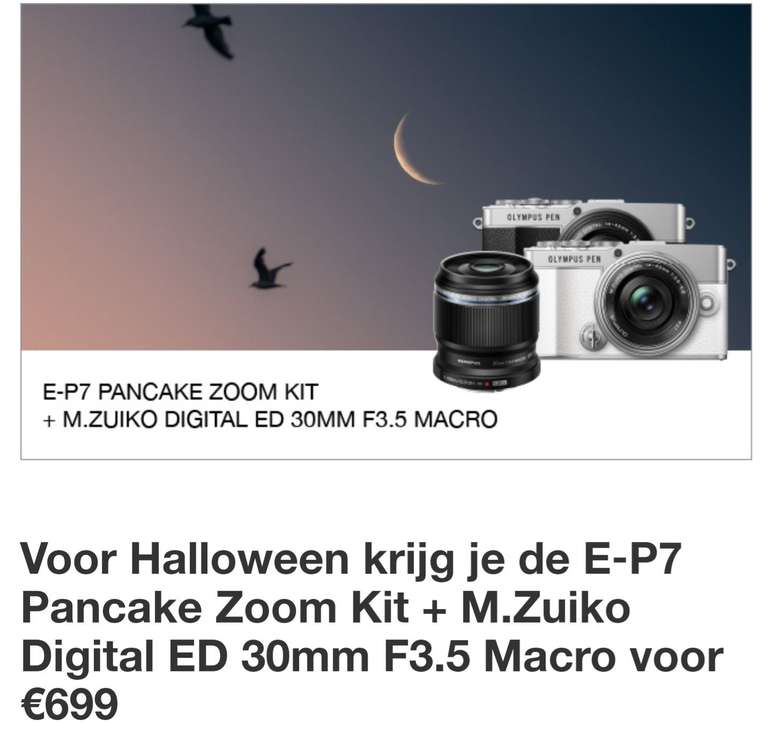 E‑P7 Pancake Zoom Kit + M.Zuiko Digital ED 30mm F3.5 Macro
