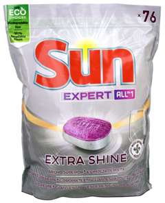 Sun Vaatwastabletten All-in-1 Expert Shine (76 stuks) voor €5,99 @ Butlon