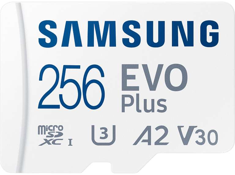 [Grensdeal] SAMSUNG EVO Plus, Micro-SDXC Geheugenkaart, 256 GB, 130 MB/s
