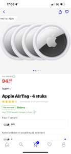 Apple AirTag 4 stuks