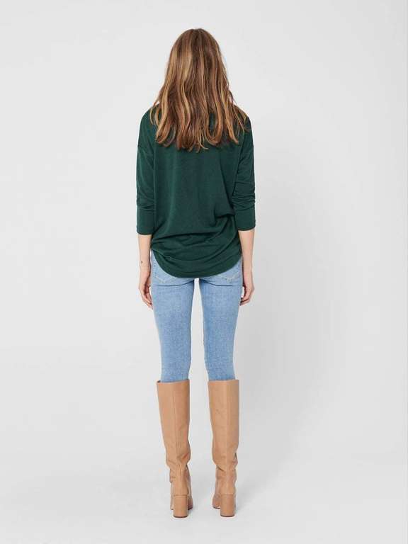 ONLY dames shirt met lange mouwen Onlelcos 4/5 Solid Top Jrs Noos groen - Amazon.nl