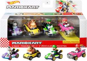 [Prime] Hot Wheels Mario Kart metalen replica's van personages in 4-pack – GWB37/GWB38