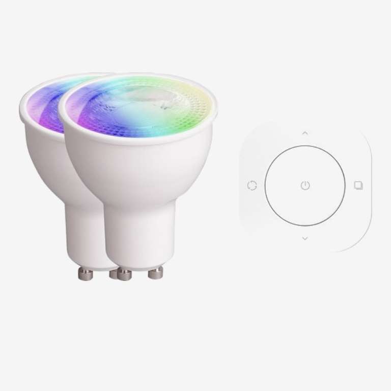 Prolight Smart RGB LED spot GU10 duo pack