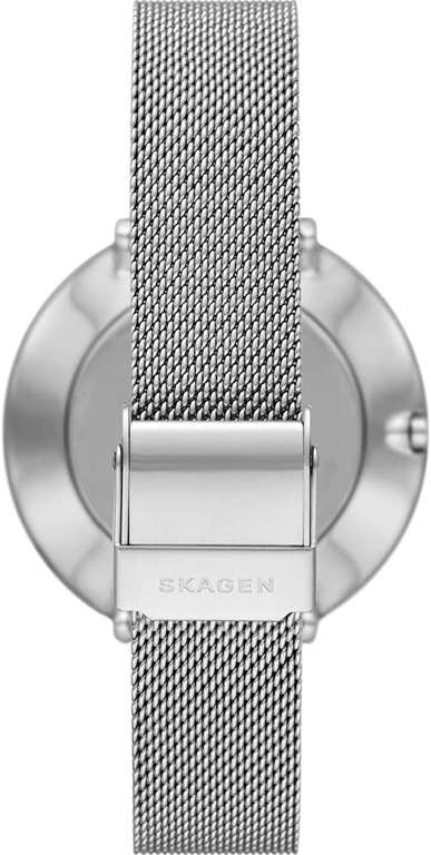 SKAGEN : Gitte zilverkleurig roestvrijstalen mesh horloge met twee wijzers