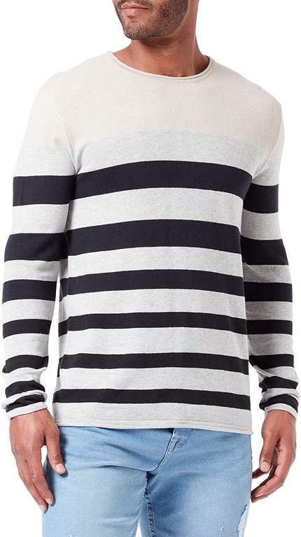 Only & Sons Onsdon 12 Striped Crew Neck Knit heren Pullover trui