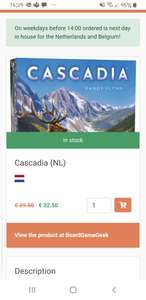 Cascadia NL bordspel