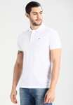 TOMMY JEANS SLIM FIT POLO (wit)