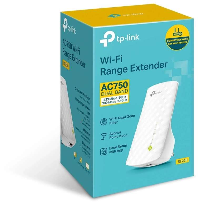 TP-Link AC750 WiFi Range Extender RE220