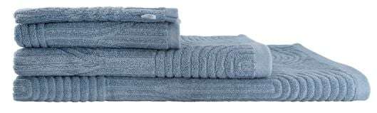 Handdoek 50x100 hotelkwaliteit zwaar retro ijsblauw (70x140 voor €7,50) @ HEMA