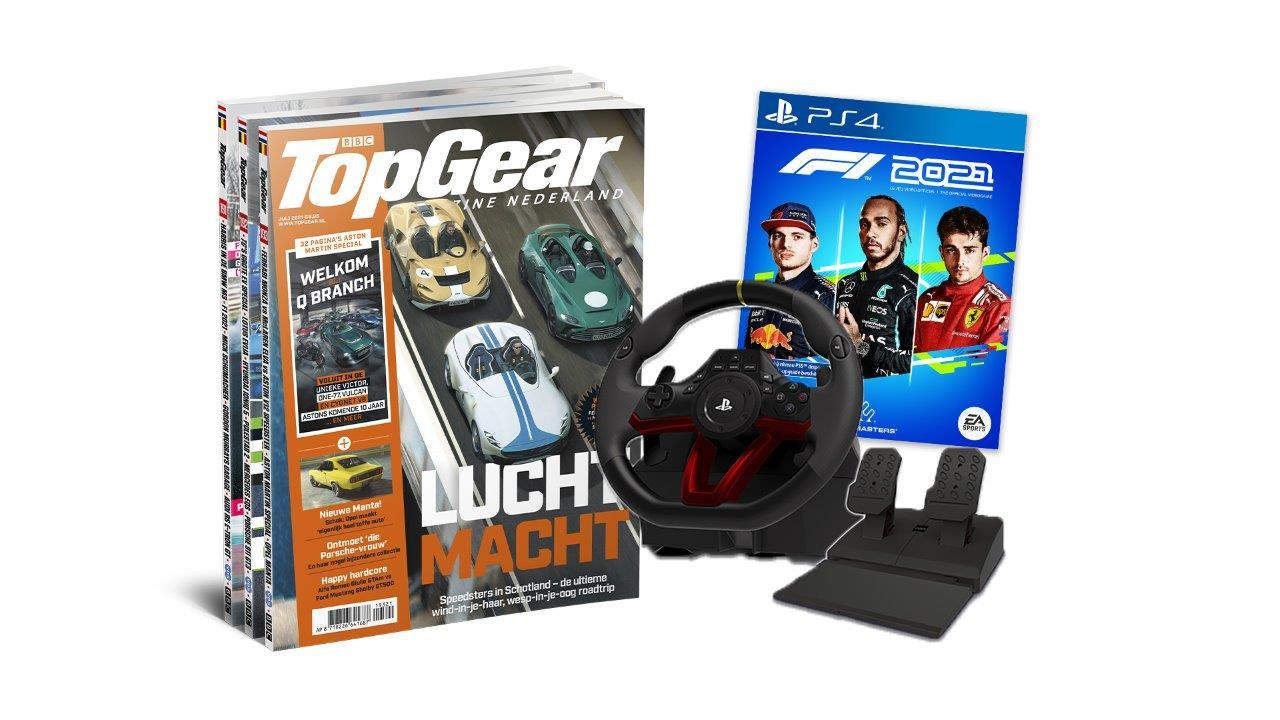 2 jaar TopGear (voor €179,95) + gratis Hori Apex racestuur ...